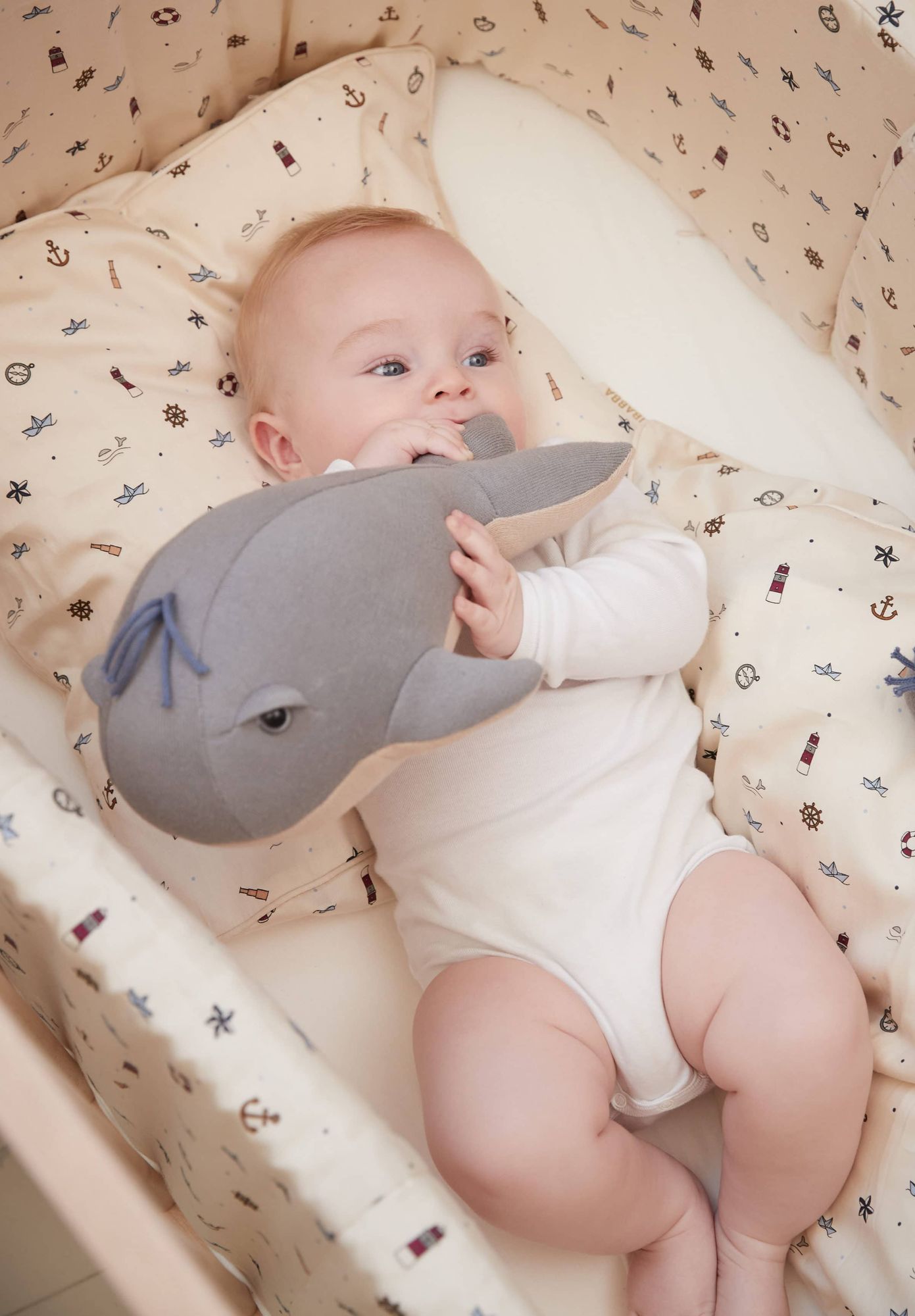 Kuscheltier 30 cm - Willie der Wal Grey