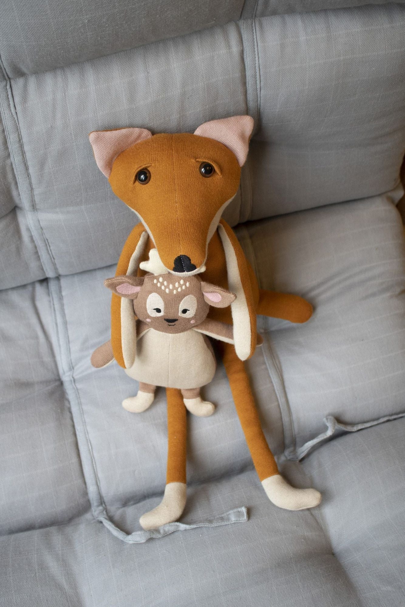 Kuscheltier - Freya der Fuchs Dark Orange