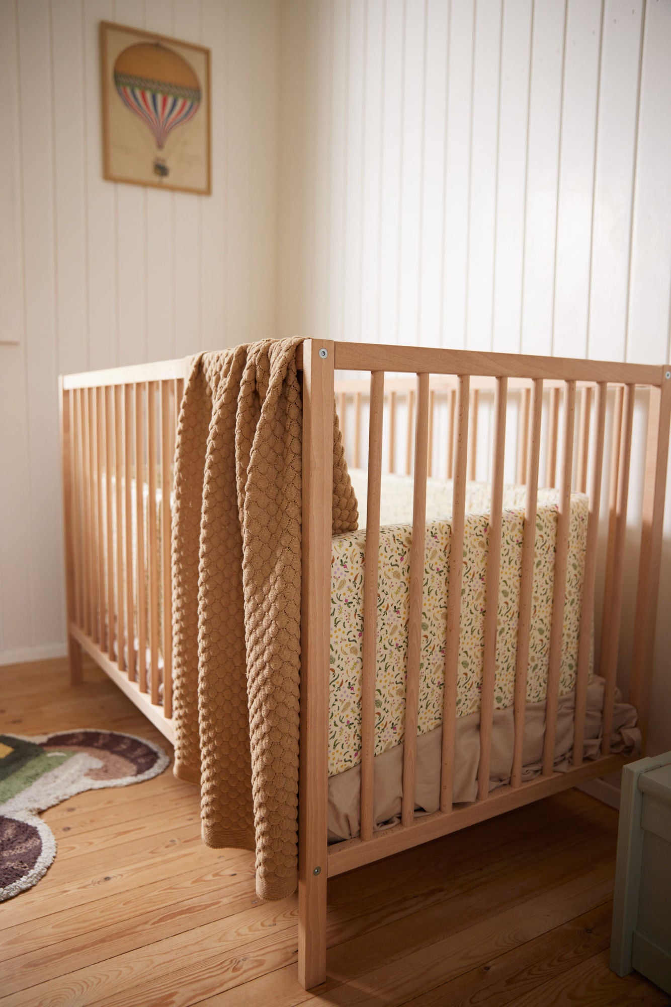 Gestrickte Babydecke GOTS - Ivory Cream
