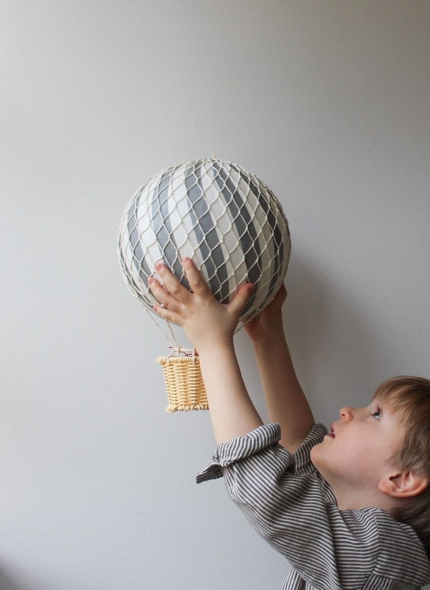 Heißluftballon - Grey 20 cm