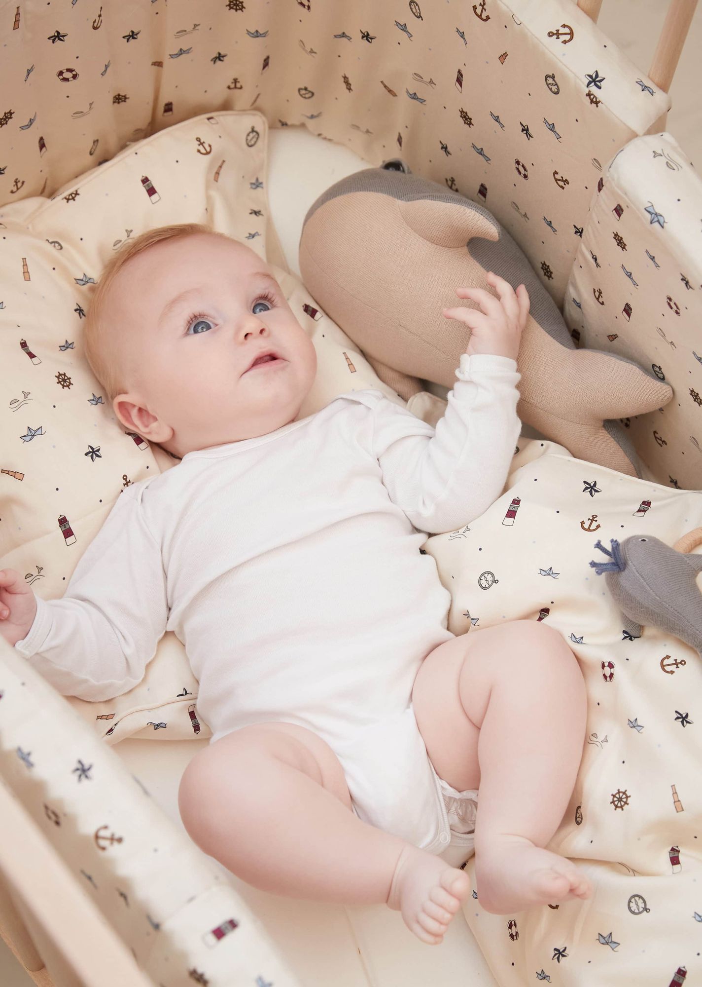 Kuscheltier 30 cm - Willie der Wal Grey