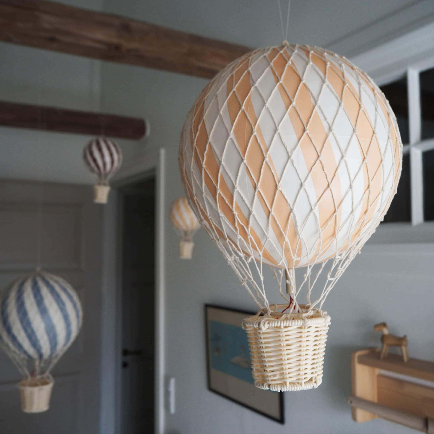 Heißluftballon - Peach 20 cm